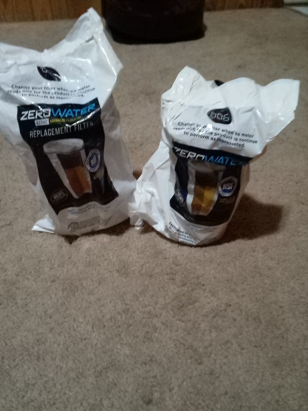 NEW 2 Pack Zero Water 5 Stage Advanced Filtration Replacement Water Filter
